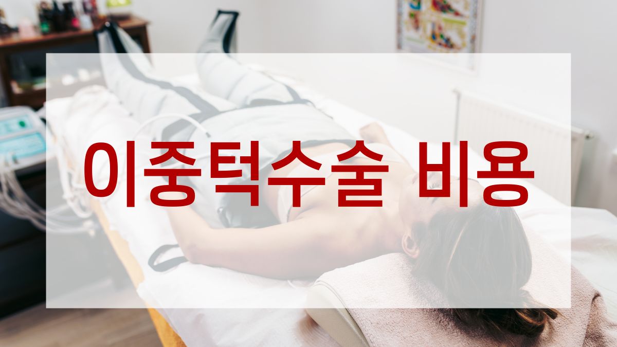 이중턱수술 비용